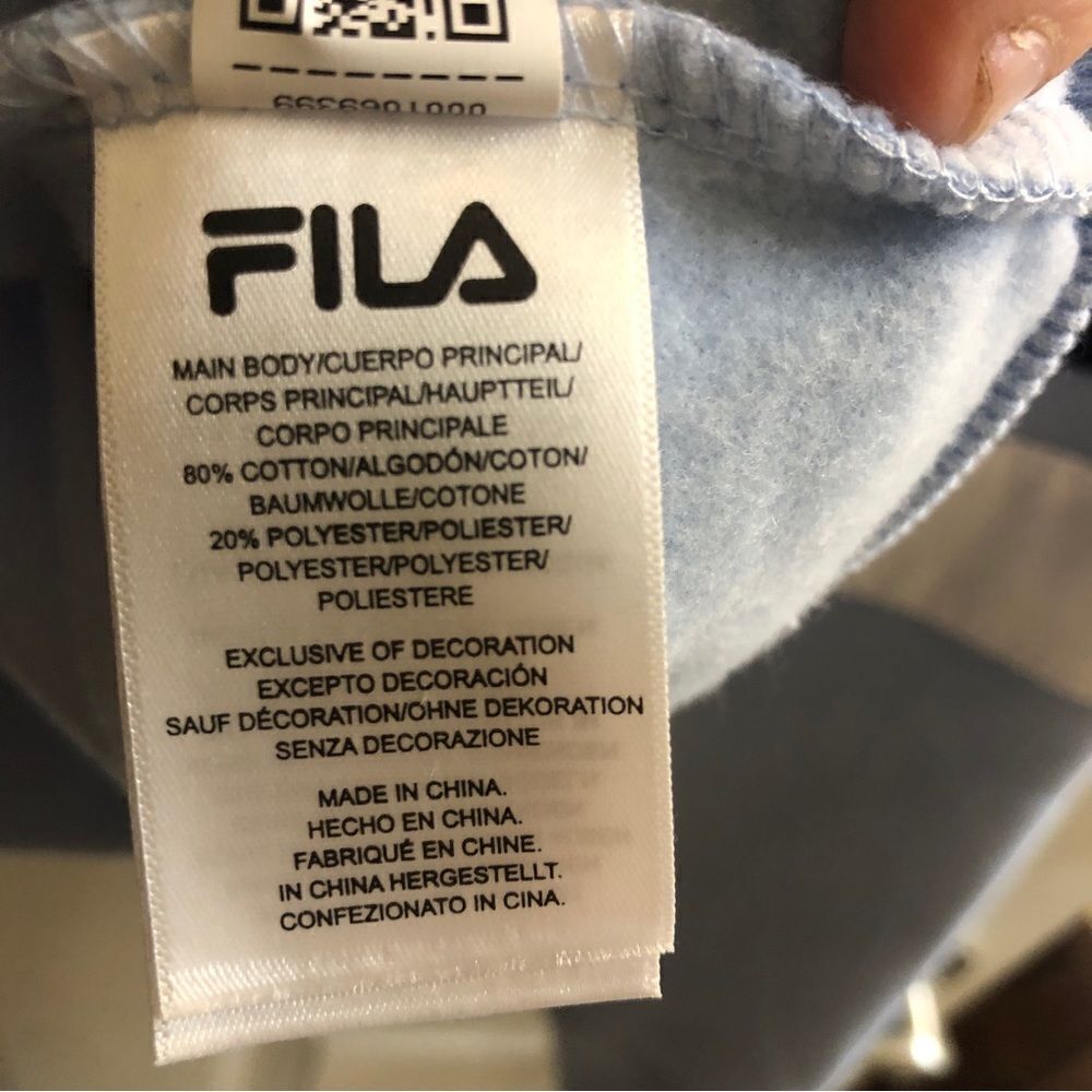 NWT! FILA Light Blue Crewneck Sweatshirt Size Small - Picture 6 of 6